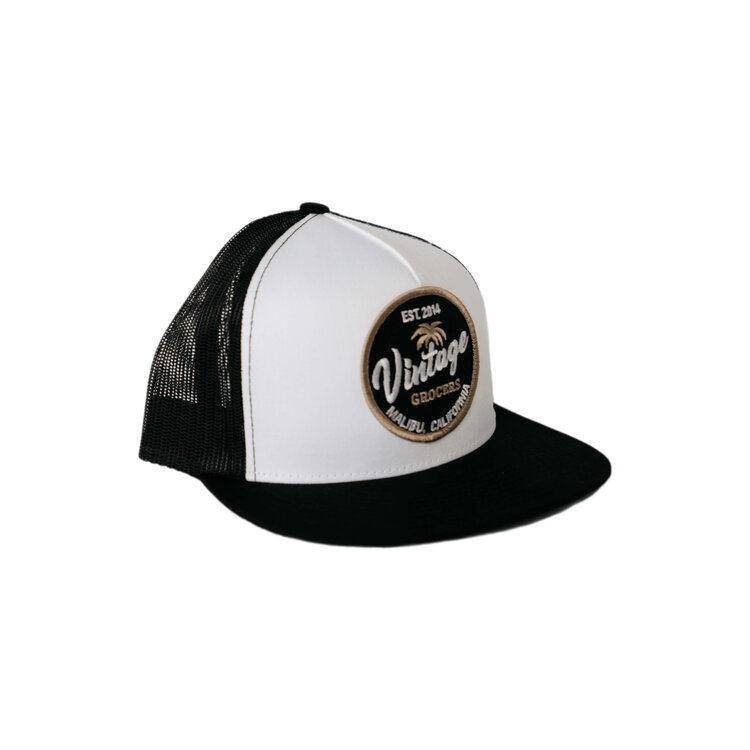 Vintage Trucker Hats - 2 Vintage Oil Company Hats - White Trucker Hat - Black Trucker Hat - Vintage Snapback Hats - Bechtel Construction Hat